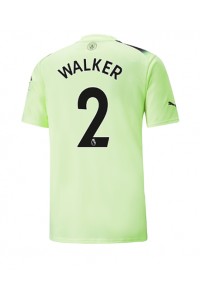 Fotbalové Dres Manchester City Kyle Walker #2 Třetí Oblečení 2022-23 Krátký Rukáv
